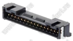 MOLEX Micro-Lock1.25™ 5055671681 вилка однорядная угловая для SMD монтажа, цвет черный; 16-конт.