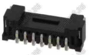 MOLEX Micro-Lock1.25™ 5055670731 вилка однорядная угловая для SMD монтажа, цвет черный; 7-конт.