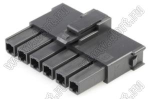 MOLEX Mega-Fit™ 2004561216 корпус однорядной розетки на кабель, цвет черный; 6-конт.