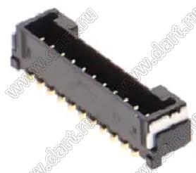 MOLEX Micro-Lock1.25™ 5055671151 вилка однорядная угловая для SMD монтажа, цвет черный; 11-конт.