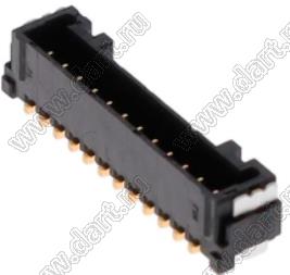 MOLEX Micro-Lock1.25™ 5055681281 вилка однорядная прямая для SMD монтажа, цвет черный; 12-конт.