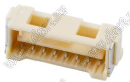 MOLEX CLIK-Mate-2.00™ 5024940870 вилка SMD однорядная горизонтальная, цвет натуральный; 8-конт.