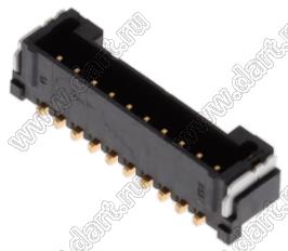 MOLEX Micro-Lock1.25™ 5055671031 вилка однорядная угловая для SMD монтажа, цвет черный; 10-конт.