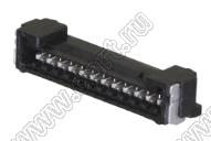 MOLEX Micro-Lock1.25™ 5055671231 вилка однорядная угловая для SMD монтажа, цвет черный; 12-конт.