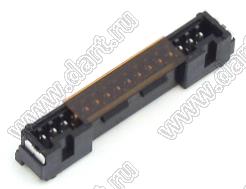 MOLEX Micro-Lock1.25™ 5055681671 вилка однорядная прямая для SMD монтажа, цвет черный; 16-конт.