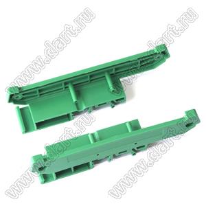 UM100S-RL торцевые крышки профилированного корпуса на стандартный электрический DIN-рельс; пластик; зеленый