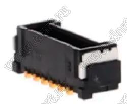 MOLEX Micro-Lock1.25™ 5055670651 вилка однорядная угловая для SMD монтажа, цвет черный; 6-конт.