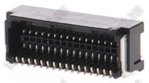 MOLEX Micro-Lock1.25™ 5054483271 вилка двухрядная угловая для SMD монтажа, цвет черный; 32-конт.