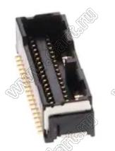 MOLEX Micro-Lock1.25™ 5054333661 вилка двухрядная прямая для SMD монтажа, цвет черный; 36-конт.