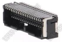 MOLEX Micro-Lock1.25™ 5054484051 вилка двухрядная угловая для SMD монтажа, цвет черный; 40-конт.