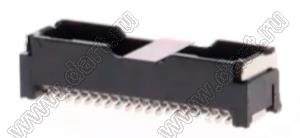 MOLEX Micro-Lock1.25™ 5054333831 вилка двухрядная прямая для SMD монтажа с пленкой каптон, цвет черный; 38-конт.