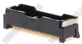 MOLEX Micro-Lock1.25™ 5054333641 вилка двухрядная прямая для SMD монтажа, цвет черный; 36-конт.