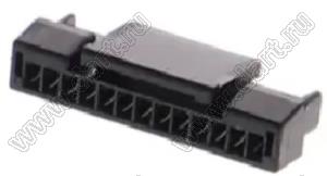 MOLEX Micro-Lock1.25™ 2045321301 корпус однорядной розетки на кабель, цвет черный; 13-конт.