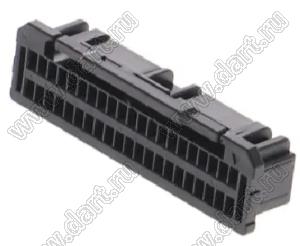 MOLEX Micro-Lock1.25™ 5054324201 корпус двухрядной розетки на кабель, цвет черный; 42-конт.
