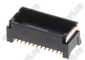MOLEX Micro-Lock1.25™ 5054332421 вилка двухрядная прямая для SMD монтажа, цвет черный; 24-конт.