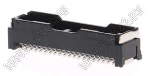 MOLEX Micro-Lock1.25™ 5054334061 вилка двухрядная прямая для SMD монтажа, цвет черный; 40-конт.
