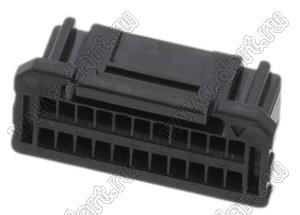 MOLEX Micro-Lock1.25™ 5054332221 вилка двухрядная прямая для SMD монтажа, цвет черный; 22-конт.
