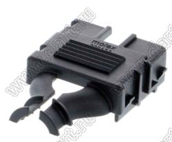 MOLEX Mega-Fit™ 2001220008 задняя стенка корпуса двухрядной розетки на кабель, цвет черный; 8-конт.