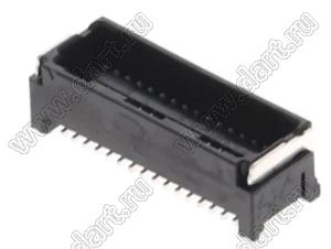 MOLEX Micro-Lock1.25™ 5054333271 вилка двухрядная прямая для SMD монтажа, цвет черный; 32-конт.
