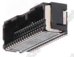 MOLEX Micro-Lock1.25™ 5054483651 вилка двухрядная угловая для SMD монтажа, цвет черный; 36-конт.