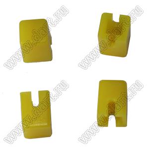 SC503AJ1 (KTSC-61Y, 0673C-Y) толкатель (колпачок) квадратный (4х4мм; h=5,5мм) желтый