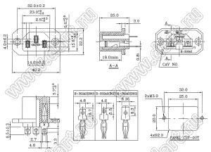 R-302A2(B00) разъем IEC 60320 (C13) сетевого питания; 15 A / 10 A; 250 B