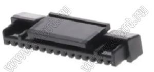 MOLEX Micro-Lock1.25™ 2045321501 корпус однорядной розетки на кабель, цвет черный; 15-конт.