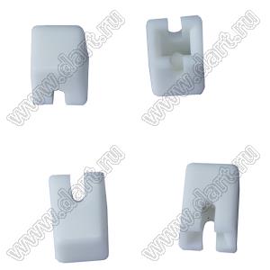 SC503AE1 (KTSC-61W, 0673C-W) толкатель (колпачок) квадратный (4х4мм; h=5,5мм) белый
