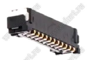 MOLEX Micro-Lock1.25™ 5055671131 вилка однорядная угловая для SMD монтажа, цвет черный; 11-конт.
