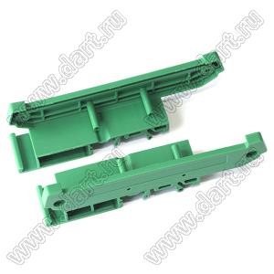 UM90S-RL торцевые крышки профилированного корпуса на стандартный электрический DIN-рельс; пластик; зеленый