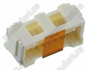 MOLEX CLIK-Mate-2.00™ 5024430860 вилка SMD однорядная вертикальная с монтажной крышкой, цвет натуральный; 8-конт.