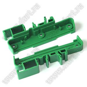 UM72eco-RL торцевые крышки профилированного корпуса на стандартный электрический DIN-рельс; пластик; зеленый