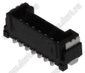MOLEX Micro-Lock1.25™ 5055680731 вилка однорядная прямая для SMD монтажа, цвет черный; 7-конт.