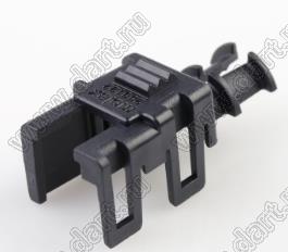 MOLEX Mega-Fit™ 2001220002 задняя стенка корпуса двухрядной розетки на кабель, цвет черный; 2-конт.