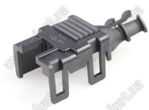 MOLEX Mega-Fit™ 2001220104 задняя стенка корпуса двухрядной розетки на кабель, цвет черный; 4-конт.