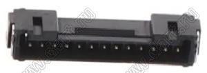 MOLEX Micro-Lock1.25™ 5055671381 вилка однорядная угловая для SMD монтажа, цвет черный; 13-конт.