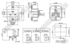 R-305A(00) разъем IEC 60320 (C20) сетевого питания; 20 A / 16 A; 250 B