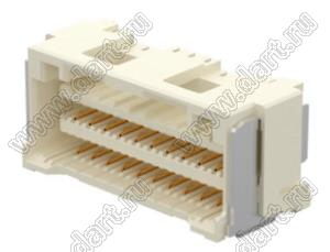 MOLEX CLIK-Mate-1.50™ 2132282210 вилка SMD двухрядная вертикальная, цвет натуральный; 22-конт.