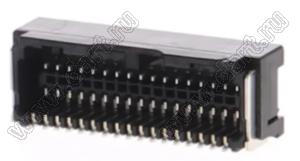 MOLEX Micro-Lock1.25™ 5054483491 вилка двухрядная угловая для SMD монтажа, цвет черный; 34-конт.