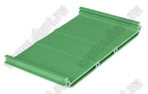 UM140-1000 профилированный корпус на стандартный электрический DIN-рельс; L=1000мм; пластик; зеленый