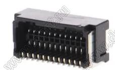 MOLEX Micro-Lock1.25™ 5054482431 вилка двухрядная угловая для SMD монтажа, цвет черный; 24-конт.