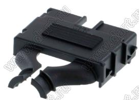 MOLEX Mega-Fit™ 2001220012 задняя стенка корпуса двухрядной розетки на кабель, цвет черный; 12-конт.