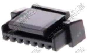MOLEX Micro-Lock1.25™ 2045320701 корпус однорядной розетки на кабель, цвет черный; 7-конт.