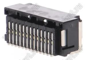 MOLEX Micro-Lock1.25™ 5054482891 вилка двухрядная угловая для SMD монтажа, цвет черный; 28-конт.