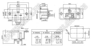 R-305(00) разъем IEC 60320 (C20) сетевого питания; 20 A / 16 A; 250 B