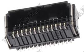 MOLEX Micro-Lock1.25™ 5054482671 вилка двухрядная угловая для SMD монтажа, цвет черный; 26-конт.