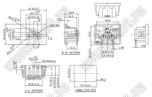 R-30790(B01) разъем IEC 60320 (C6) сетевого питания; 250 B; 2,5 A