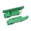 UM72S-RL торцевые крышки профилированного корпуса на стандартный электрический DIN-рельс; пластик; зеленый