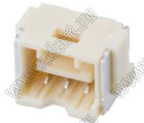 MOLEX CLIK-Mate-2.00™ 5024430370 вилка SMD однорядная вертикальная, цвет натуральный; 3-конт.