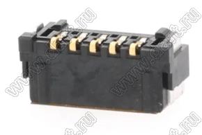 MOLEX Micro-Lock1.25™ 5055680551 вилка однорядная прямая для SMD монтажа, цвет черный; 5-конт.